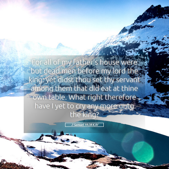 2 Samuel 19:28 KJV Bible Study