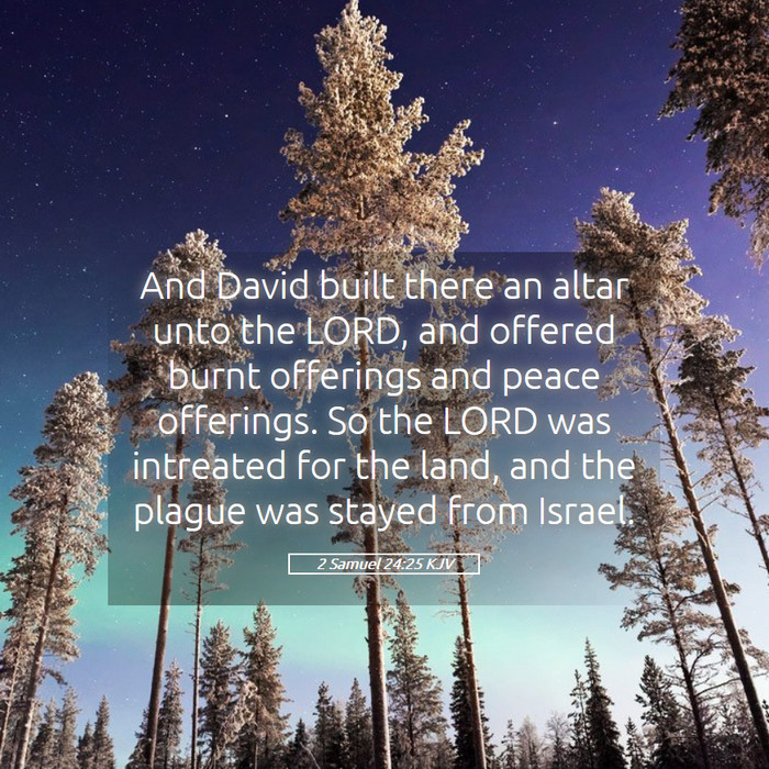 2 Samuel 24:25 KJV Bible Study