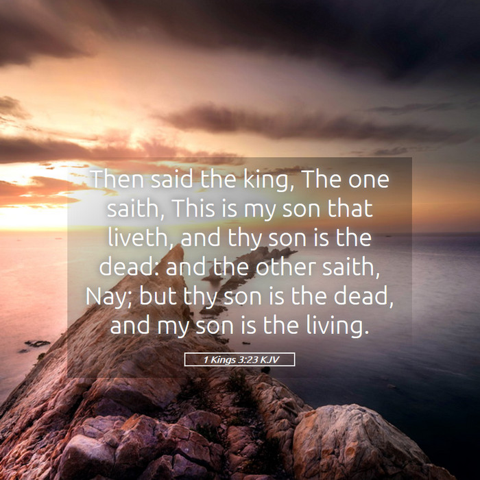1 Kings 3:23 KJV Bible Study