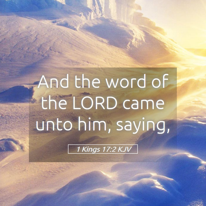 1 Kings 17:2 KJV Bible Study