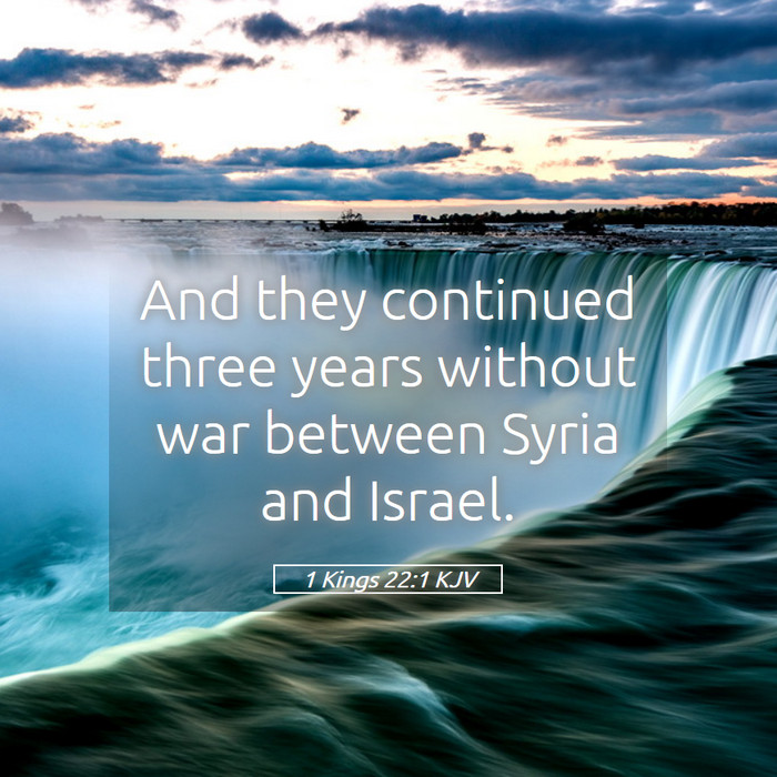 1 Kings 22:1 KJV Bible Study