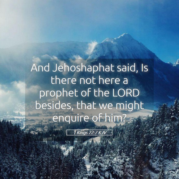 1 Kings 22:7 KJV Bible Study
