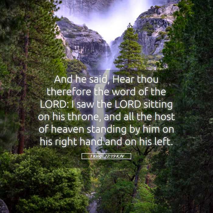 1 Kings 22:19 KJV Bible Study