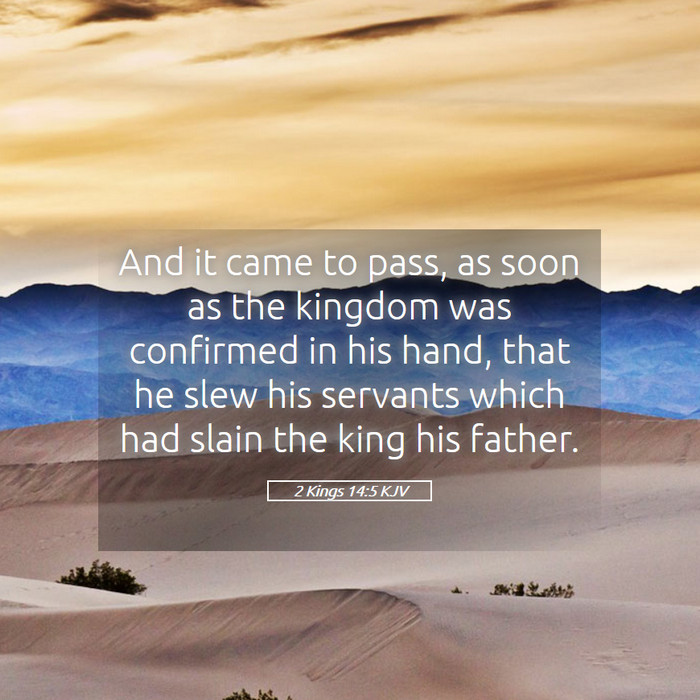 2 Kings 14:5 KJV Bible Study