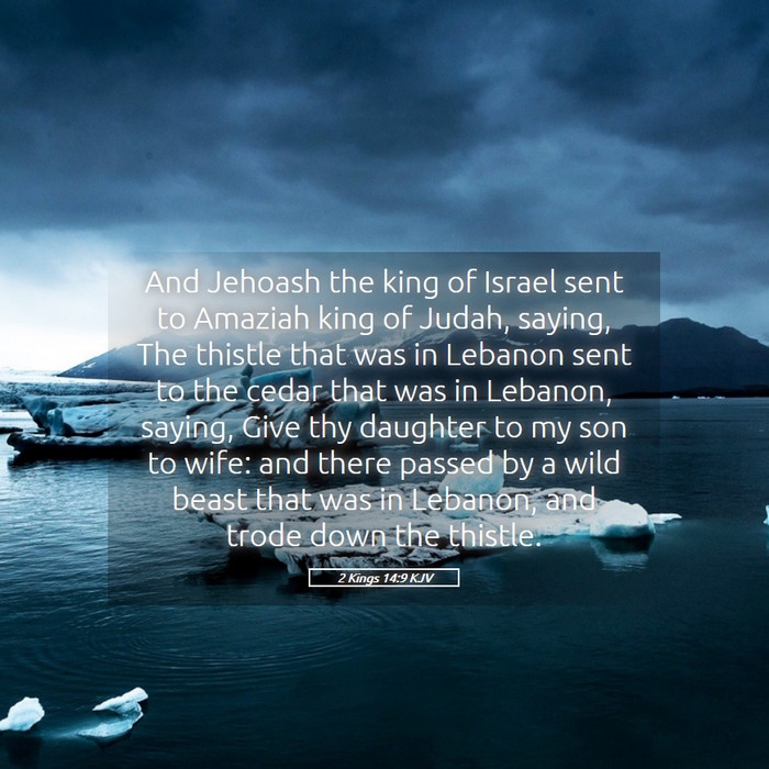 2 Kings 14:9 KJV Bible Study
