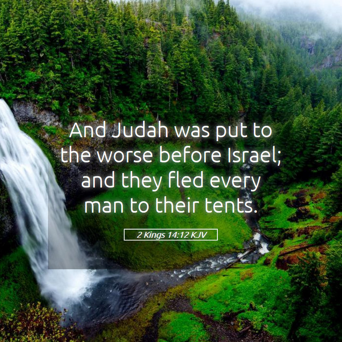2 Kings 14:12 KJV Bible Study