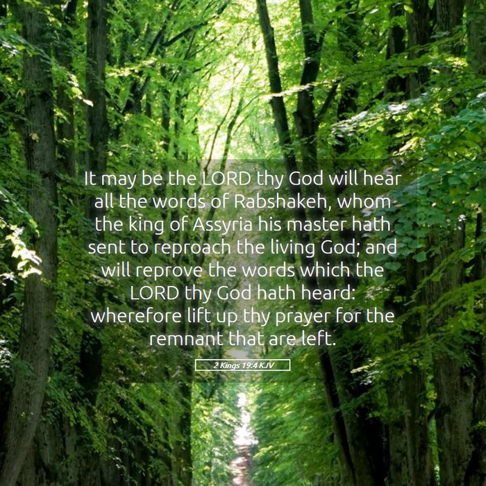 2 Kings 19:4 KJV Bible Study