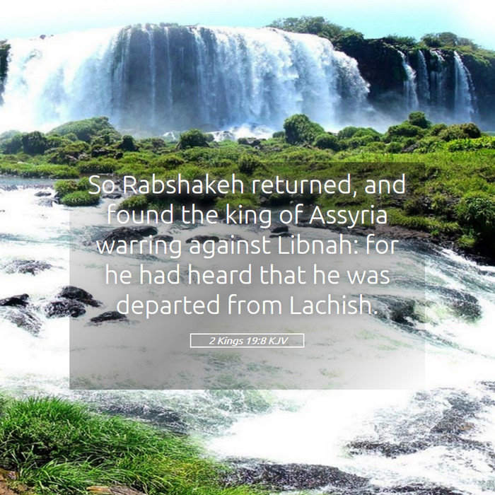 2 Kings 19:8 KJV Bible Study
