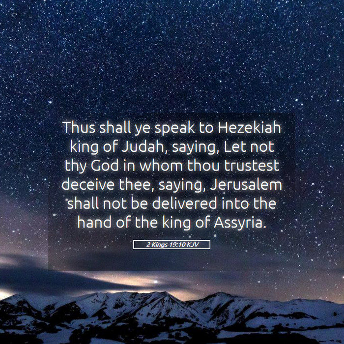 2 Kings 19:10 KJV Bible Study