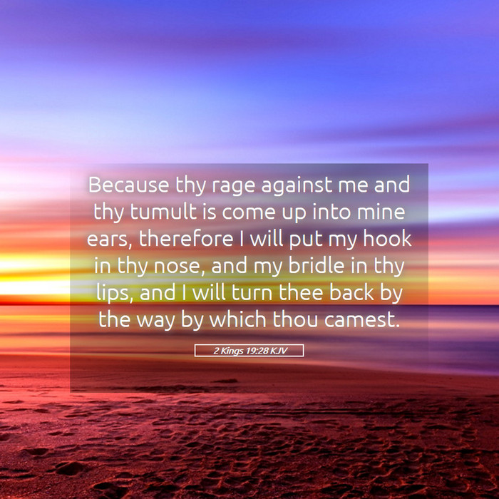 2 Kings 19:28 KJV Bible Study