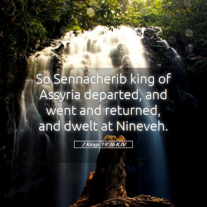 2 Kings 19:36 KJV Bible Study