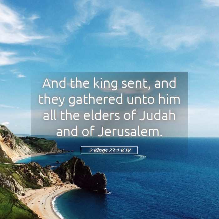 2 Kings 23:1 KJV Bible Study