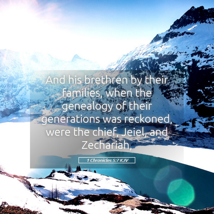 1 Chronicles 5:7 KJV Bible Study