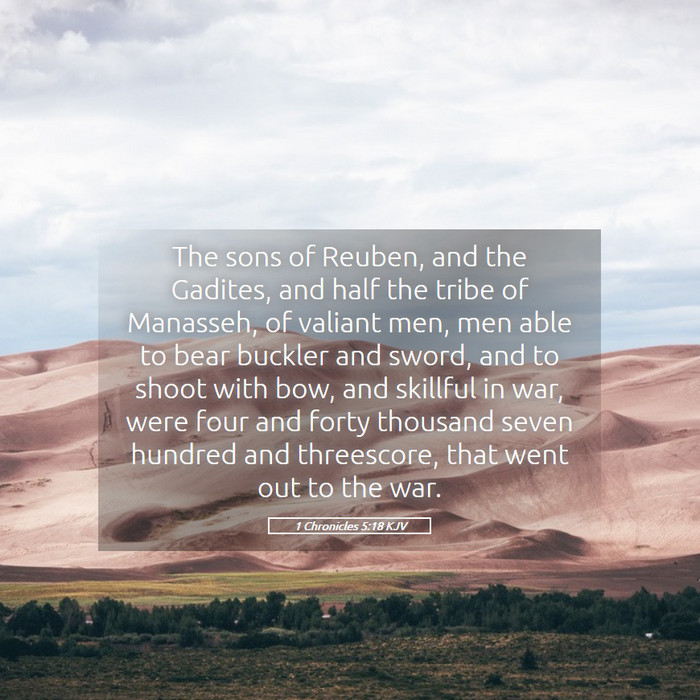 1 Chronicles 5:18 KJV Bible Study
