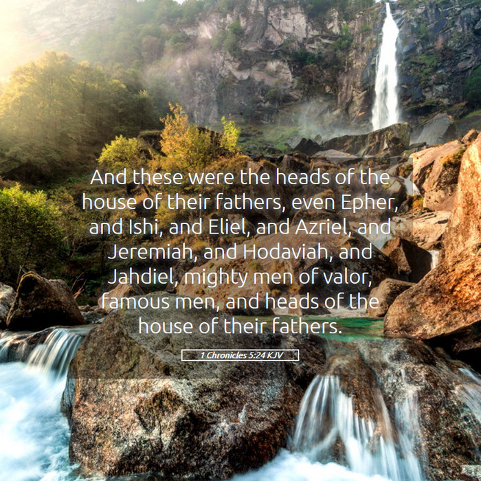 1 Chronicles 5:24 KJV Bible Study