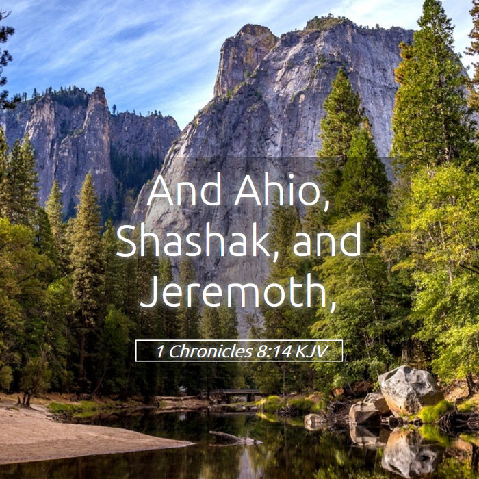 1 Chronicles 8:14 KJV Bible Study