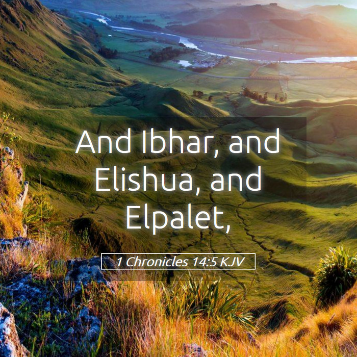 1 Chronicles 14:5 KJV Bible Study