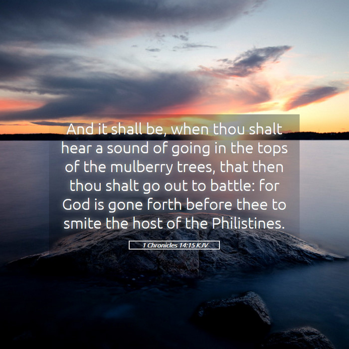 1 Chronicles 14:15 KJV Bible Study