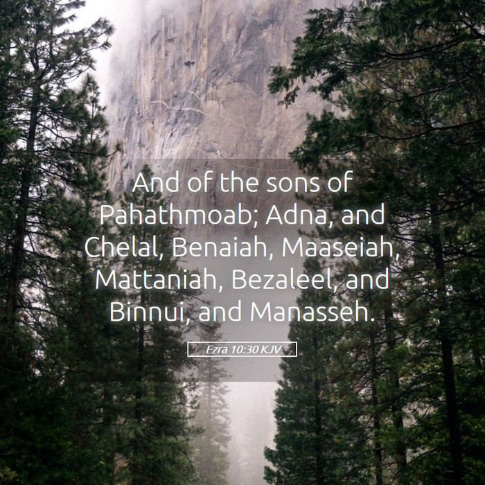 Ezra 10:30 KJV Bible Study
