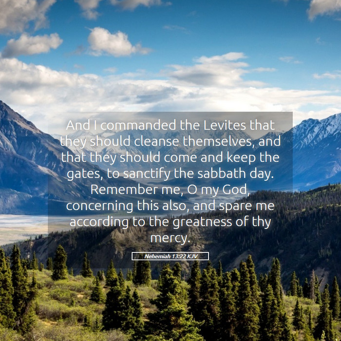 Nehemiah 13:22 KJV Bible Study