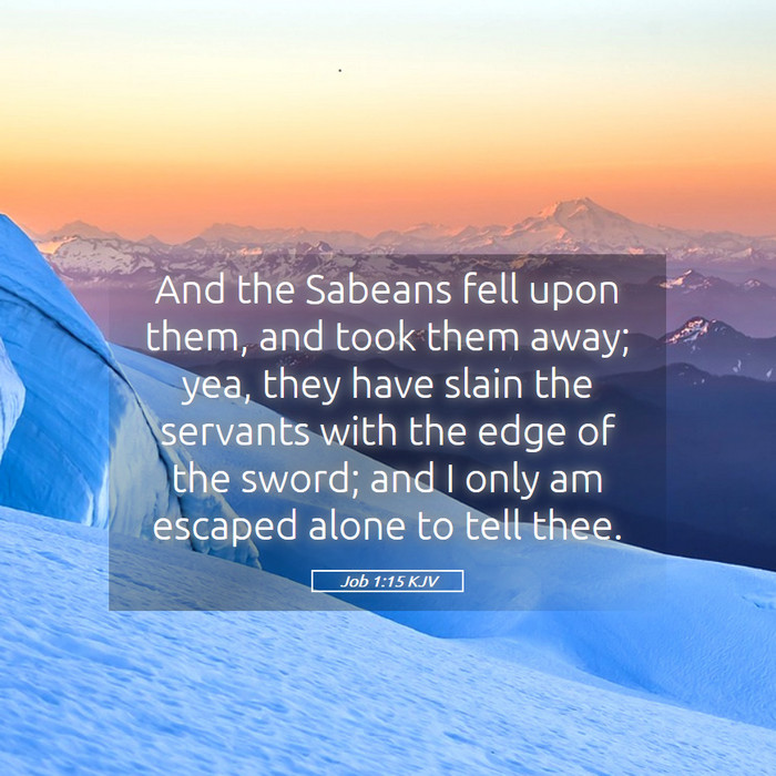 Job 1:15 KJV Bible Study