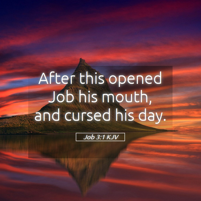 Job 3:1 KJV Bible Study