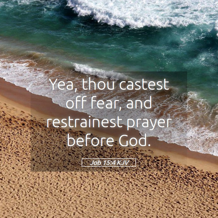 Job 15:4 KJV Bible Study