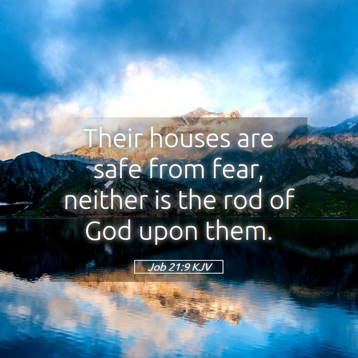 Job 21:9 KJV Bible Study