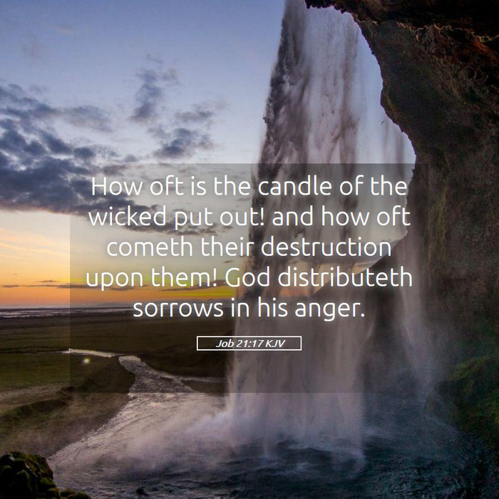 Job 21:17 KJV Bible Study
