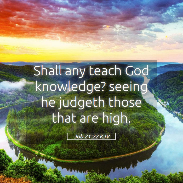 Job 21:22 KJV Bible Study
