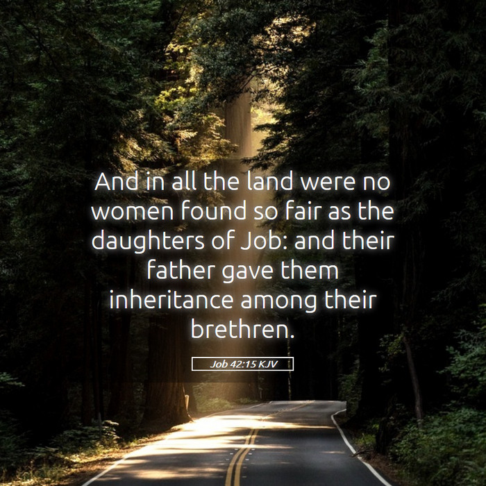 Job 42:15 KJV Bible Study