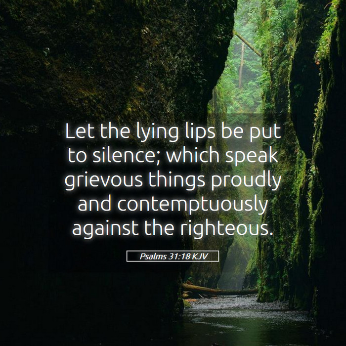 Psalms 31:18 KJV Bible Study