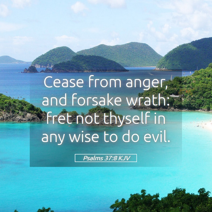 Psalms 37:8 KJV Bible Study