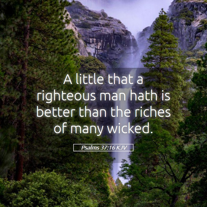 Psalms 37:16 KJV Bible Study