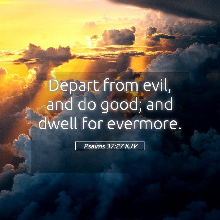 Psalms 37:27 KJV Bible Study