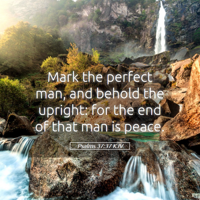 Psalms 37:37 KJV Bible Study