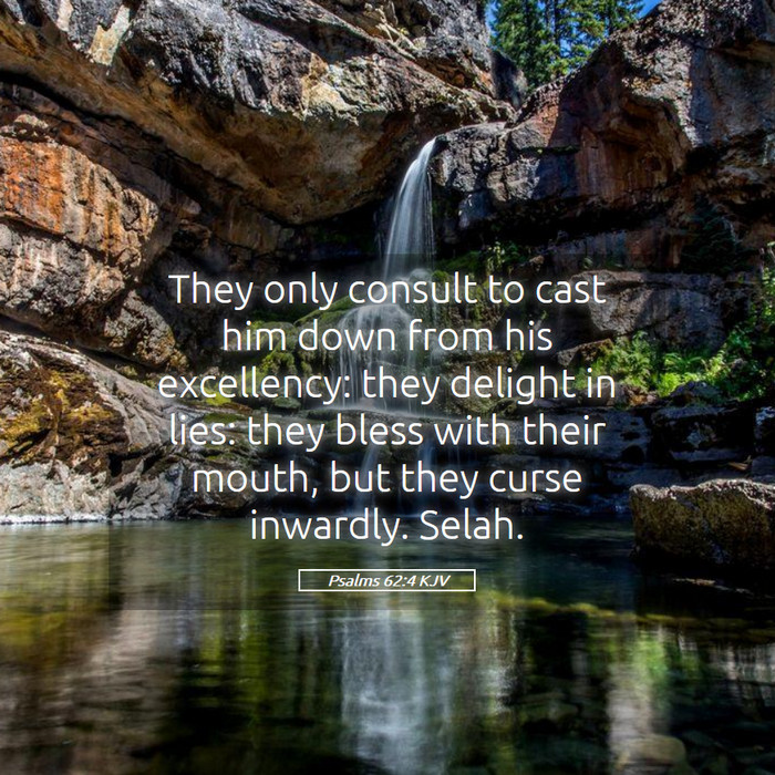 Psalms 62:4 KJV Bible Study