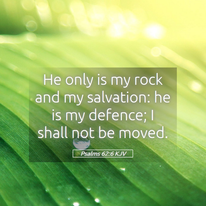 Psalms 62:6 KJV Bible Study