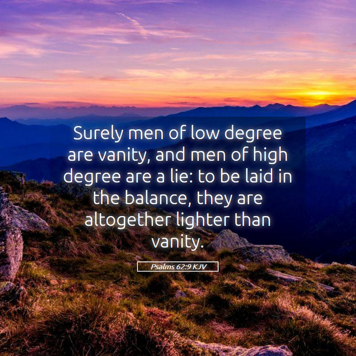 Psalms 62:9 KJV Bible Study