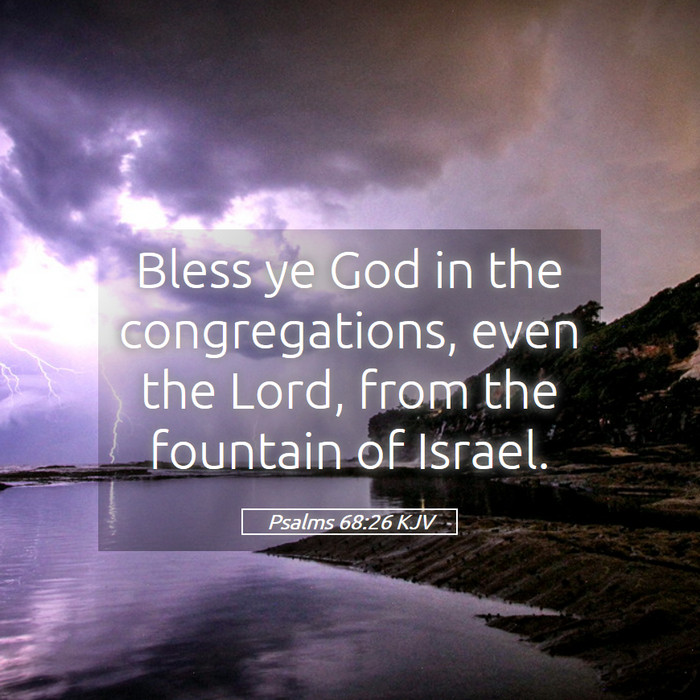 Psalms 68:26 KJV Bible Study