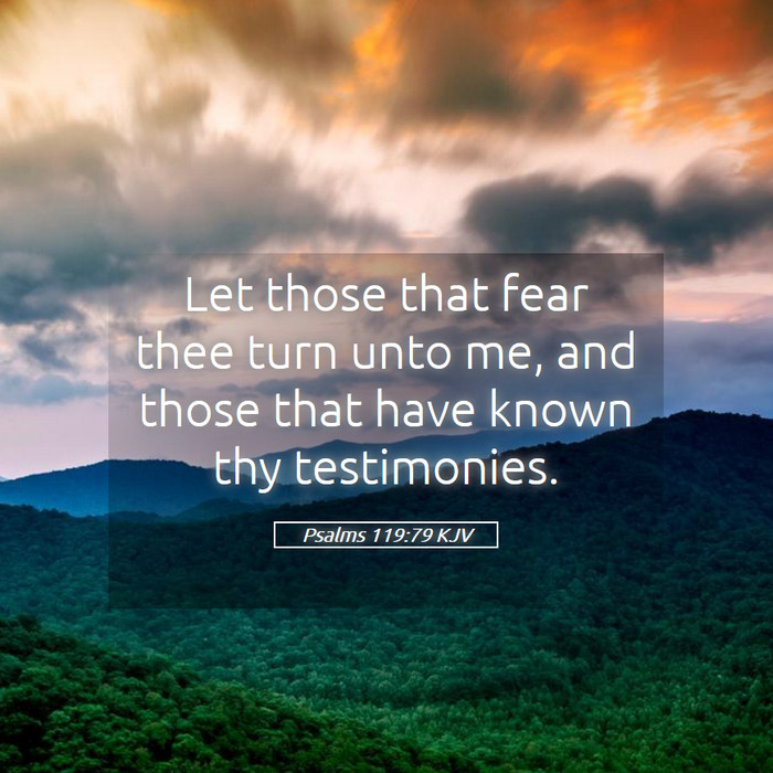 Psalms 119:79 KJV Bible Study