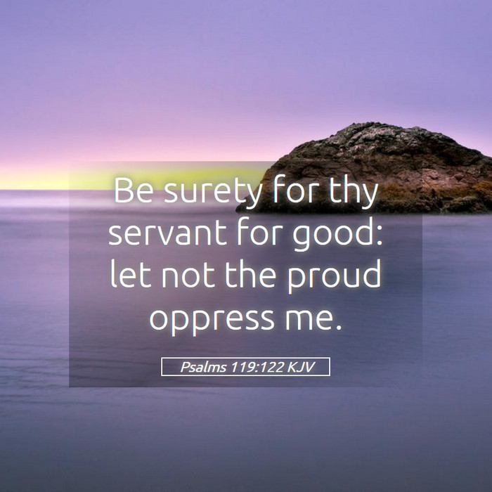 Psalms 119:122 KJV Bible Study