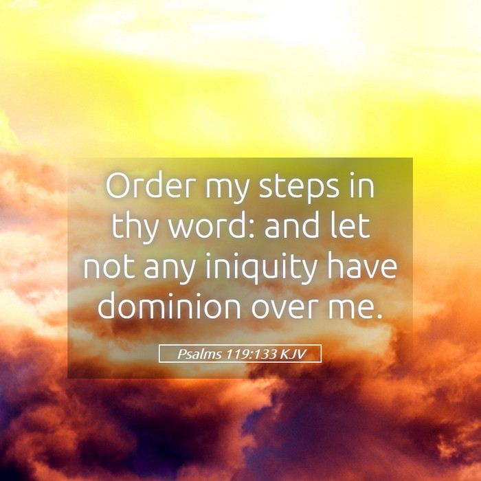 Psalms 119:133 KJV Bible Study