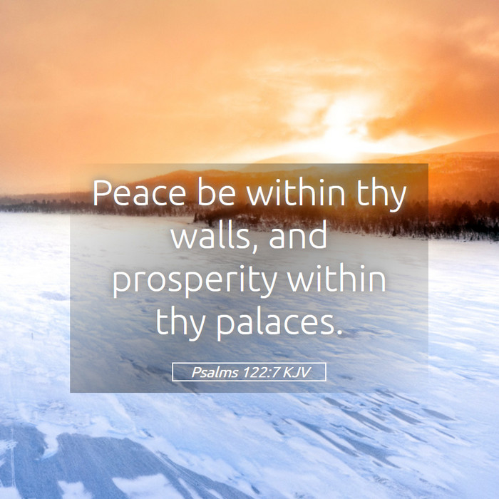 Psalms 122:7 KJV Bible Study