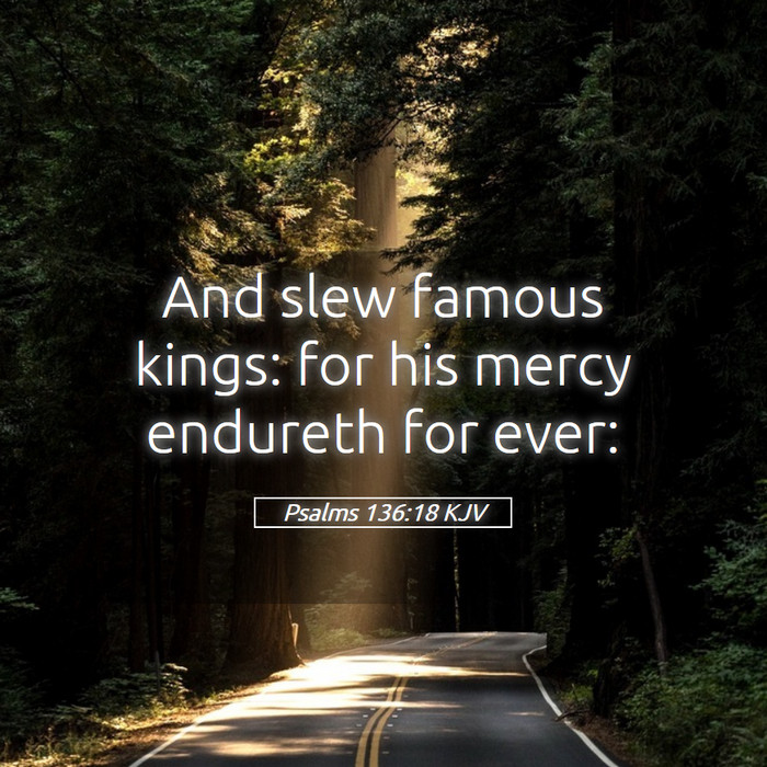 Psalms 136:18 KJV Bible Study