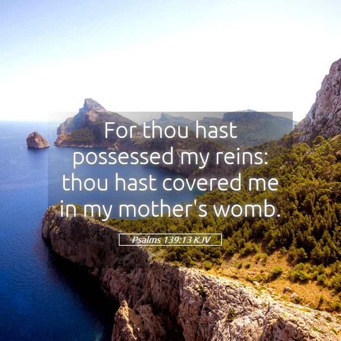 Psalms 139:13 KJV Bible Study