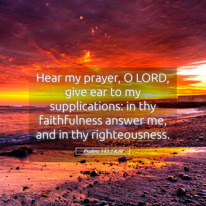Psalms 143:1 KJV Bible Study