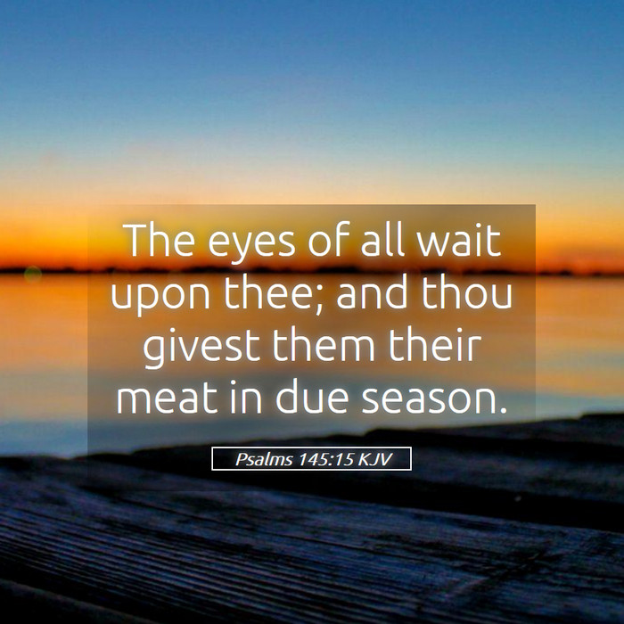 Psalms 145:15 KJV Bible Study
