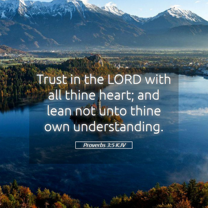 Proverbs 3:5 KJV Bible Study