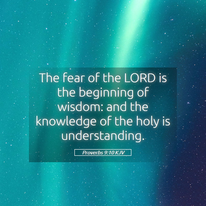 Proverbs 9:10 KJV Bible Study